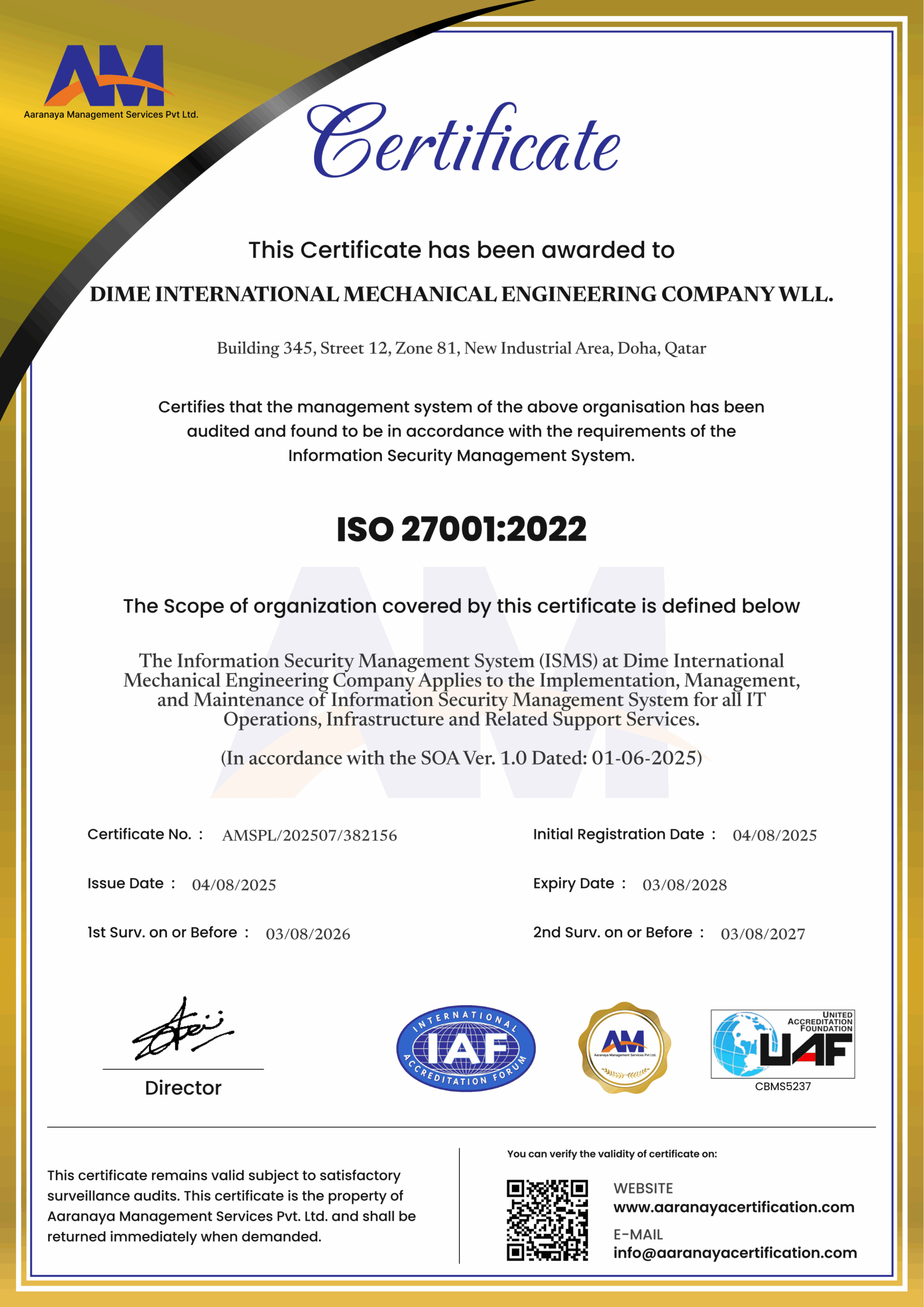 ISO 27001 : 2022
